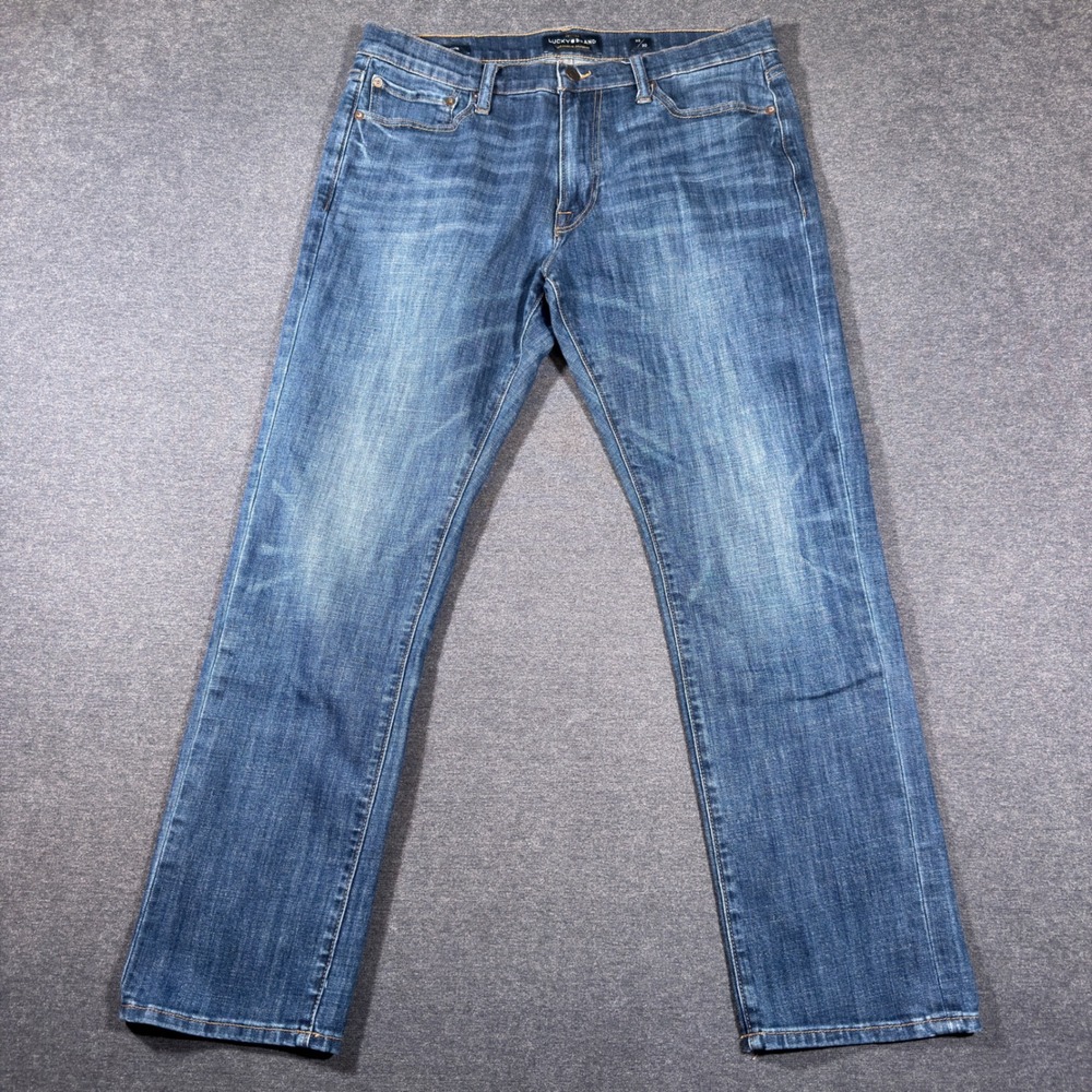 Lucky Brand 410 Athletic Slim Jeans Mens 32x30 Blue Denim Stretch Casual Pants